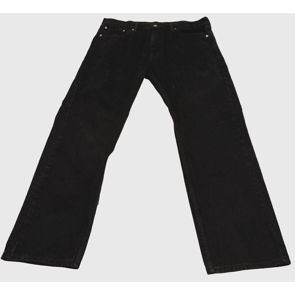 Levi’s 505 Men’s Black Jeans 38x32 Regular Fit Straight Leg 100% Cotton